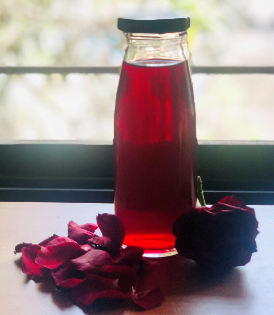 home-made rose water 
