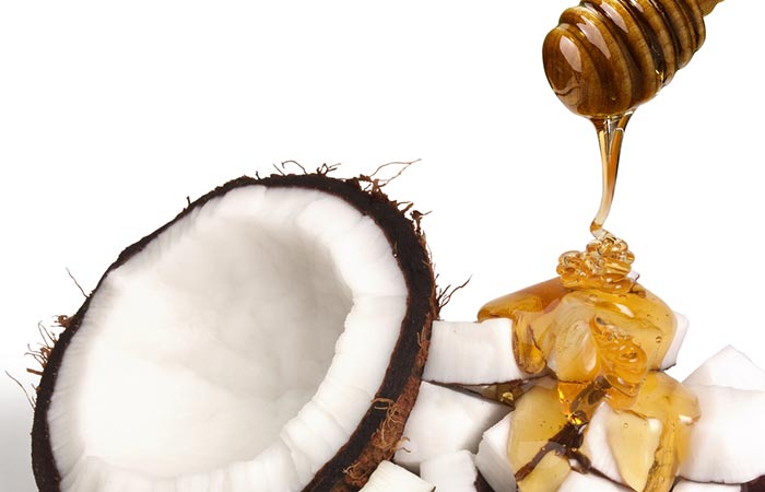honey and coconut oil hair mask